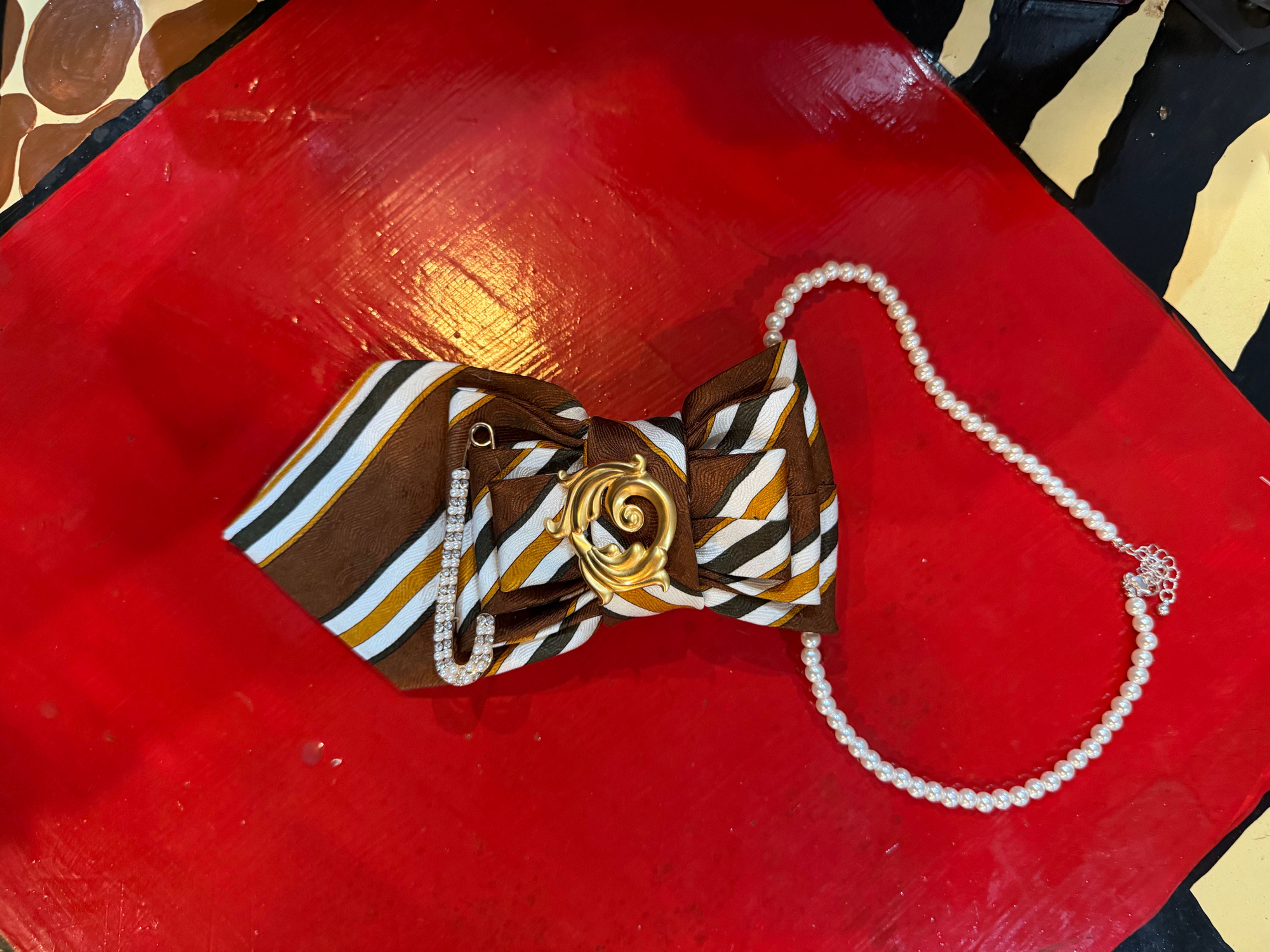 Brown Chocolate Tie Necklace