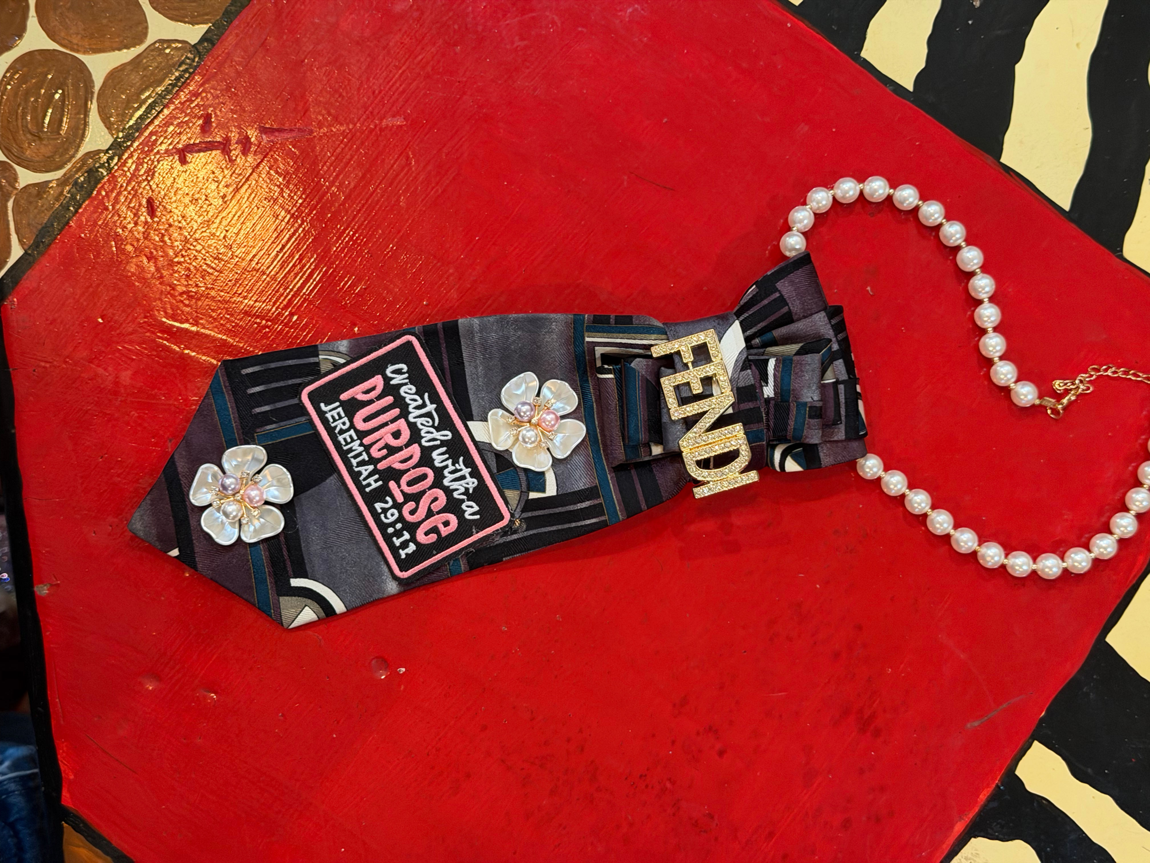 Whimsical Inspired Tie Necklace