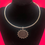 Thumbnail: Choker Necklace with Reproduction Morgan Peace Coin Pendant