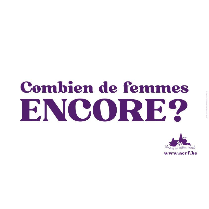 Combien de femmes ENCORE ? 