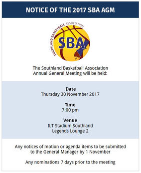 REPOST: SBA Annual General Meeting