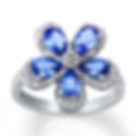 Flower-design-Tanzanite-ring