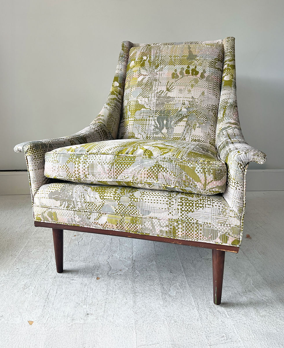 Thumbnail: Wildflowers Mid-century armchair