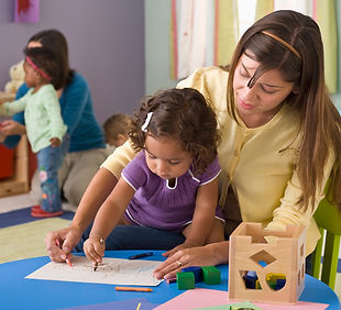 Behavior Analyst coloring with child