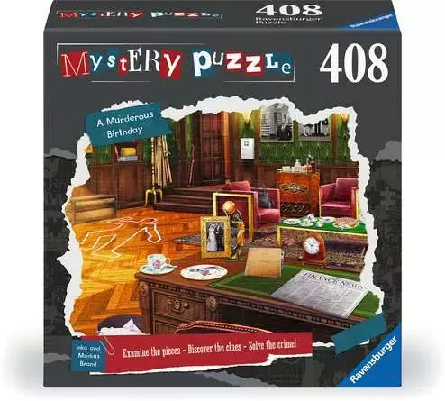 Puzzle x Crime: A Murderous Birthday 408 Piece Puzzle