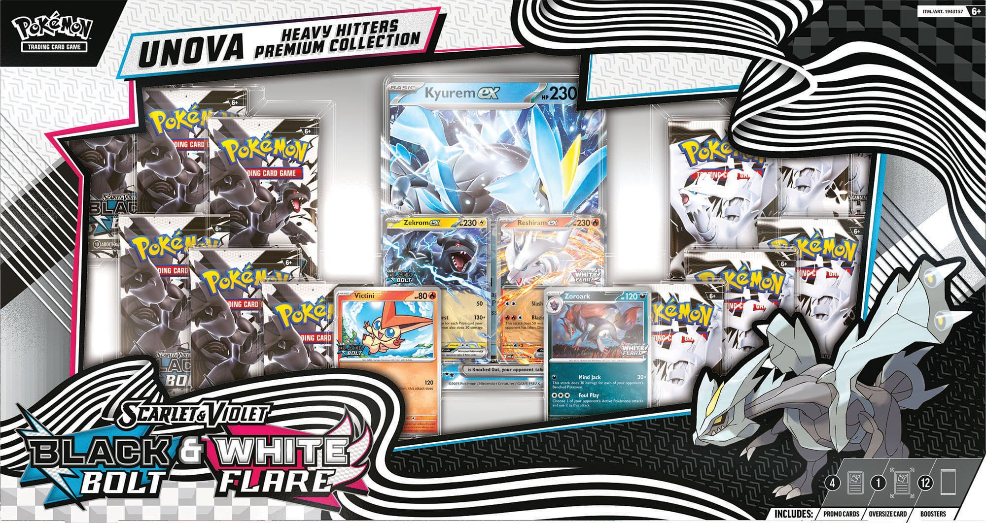 Pokemon TCG: Black Bolt/White Flare Premium Collection - Unova's Heavy Hitters