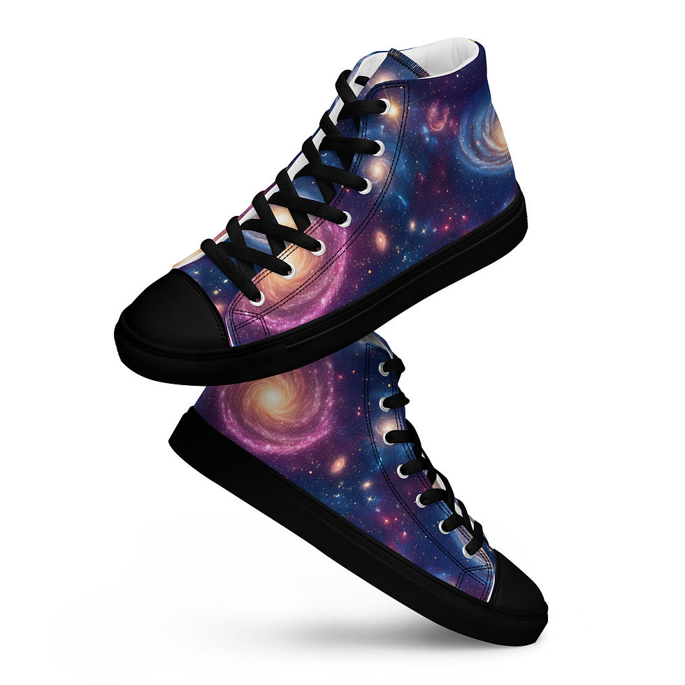 Thumbnail: Women’s High Top Cosmos Canvas Shoes
