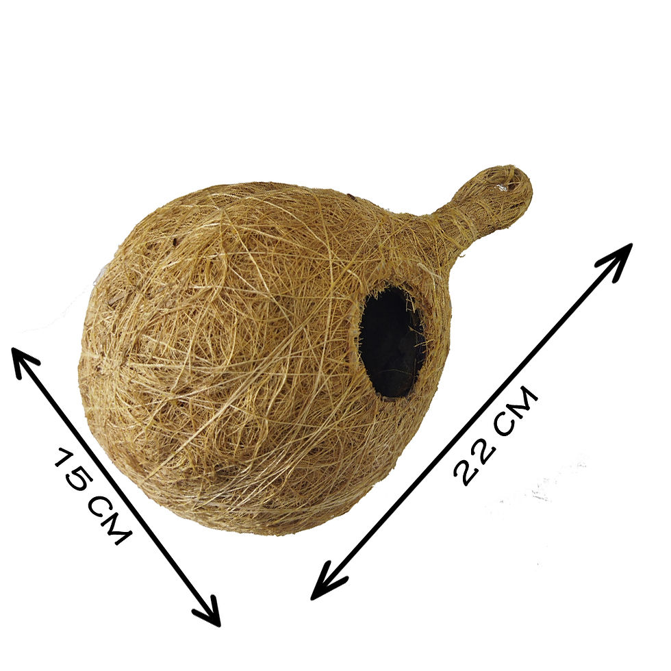 Thumbnail: Mats Avenue® Bird Nest Made of Natural Coir Fiber and Coconut Shell