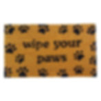 Thumbnail: Mats Avenue Coir Door Mat Rubber Backed Printed  Wipe Your Paws Theme 45X75 CM