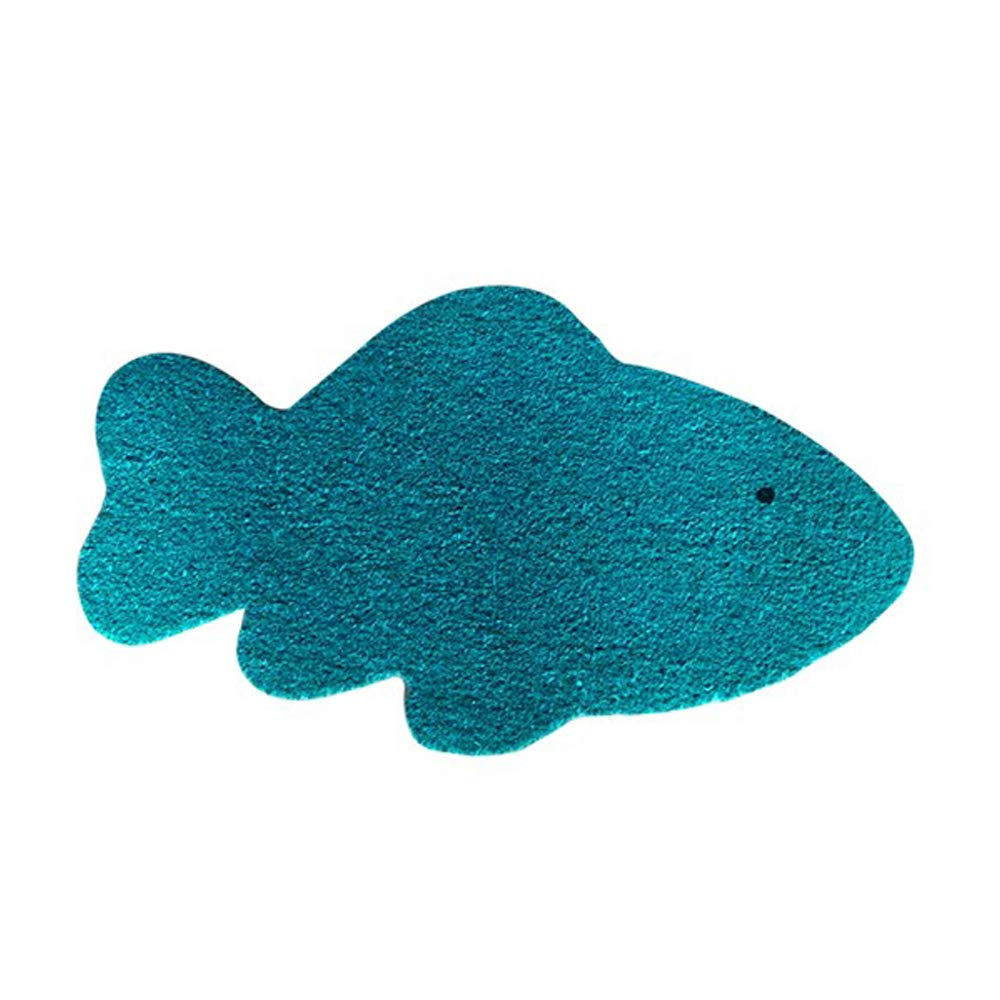 Mats Avenue Coir Door Mat Fish Shaped with Thick Rubber Backing 40x70 cm