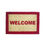 Thumbnail: Mats Avenue Coir Door Mat Rubber Backed 31x46 cm White and Red