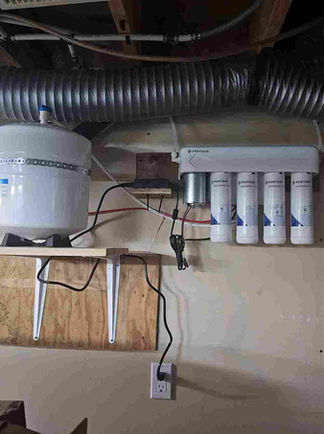 Osmose inversée avec pompe pour évier principal