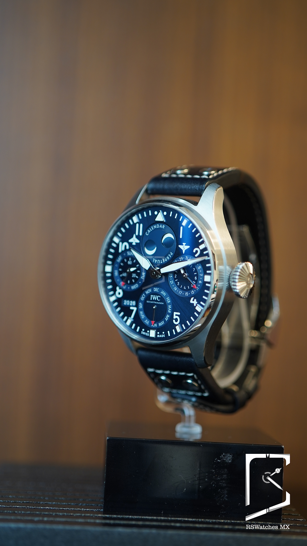 Miniatura: IWC Big Pilot Calendario Perpetuo Azul 46mm Full Set