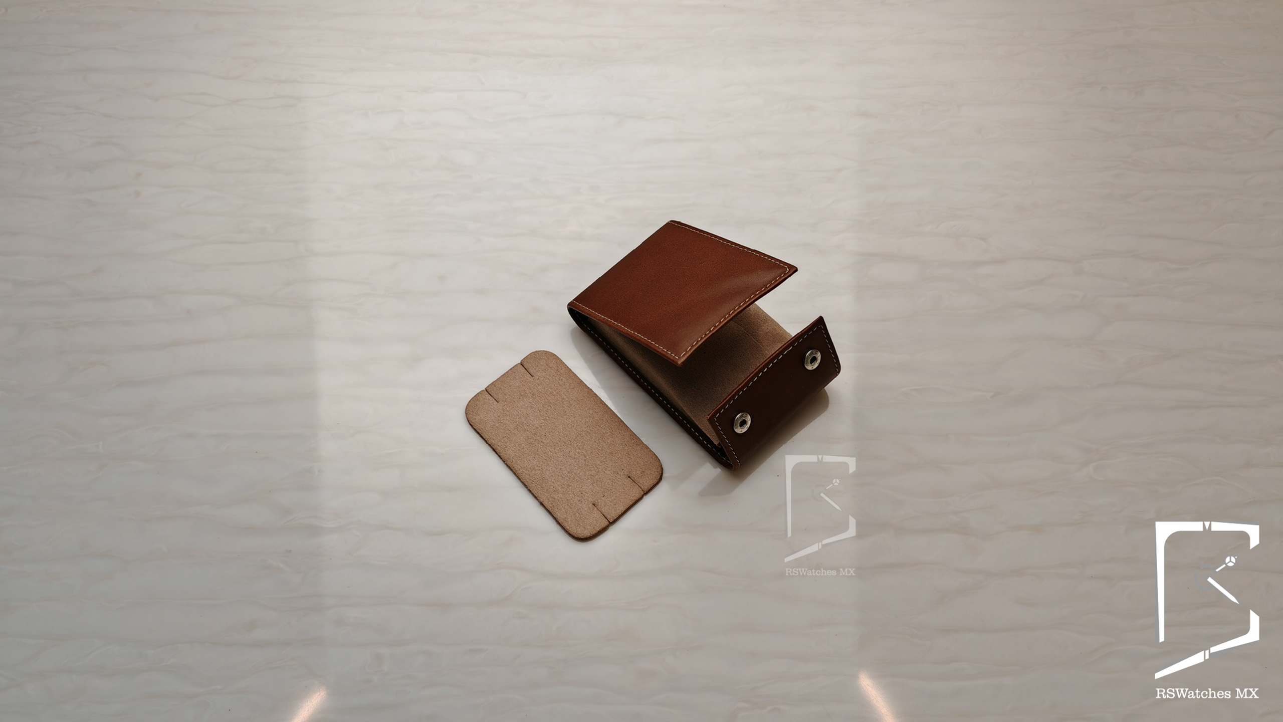 Estuche de Viaje para Reloj de Piel - Individual - Cafe