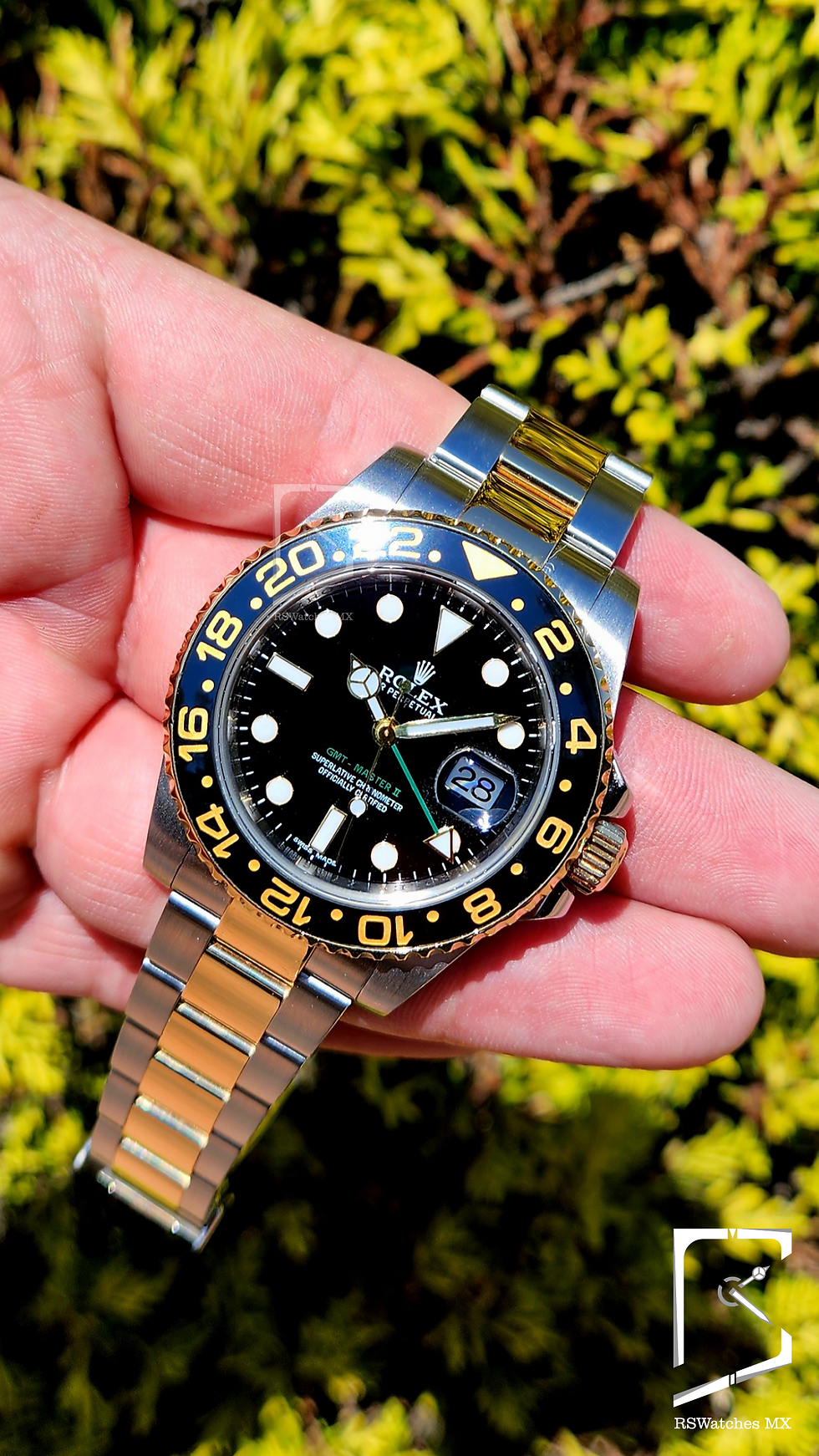 Rolex GMT Negro 40mm Rolesor Amarillo 116713LN RYT