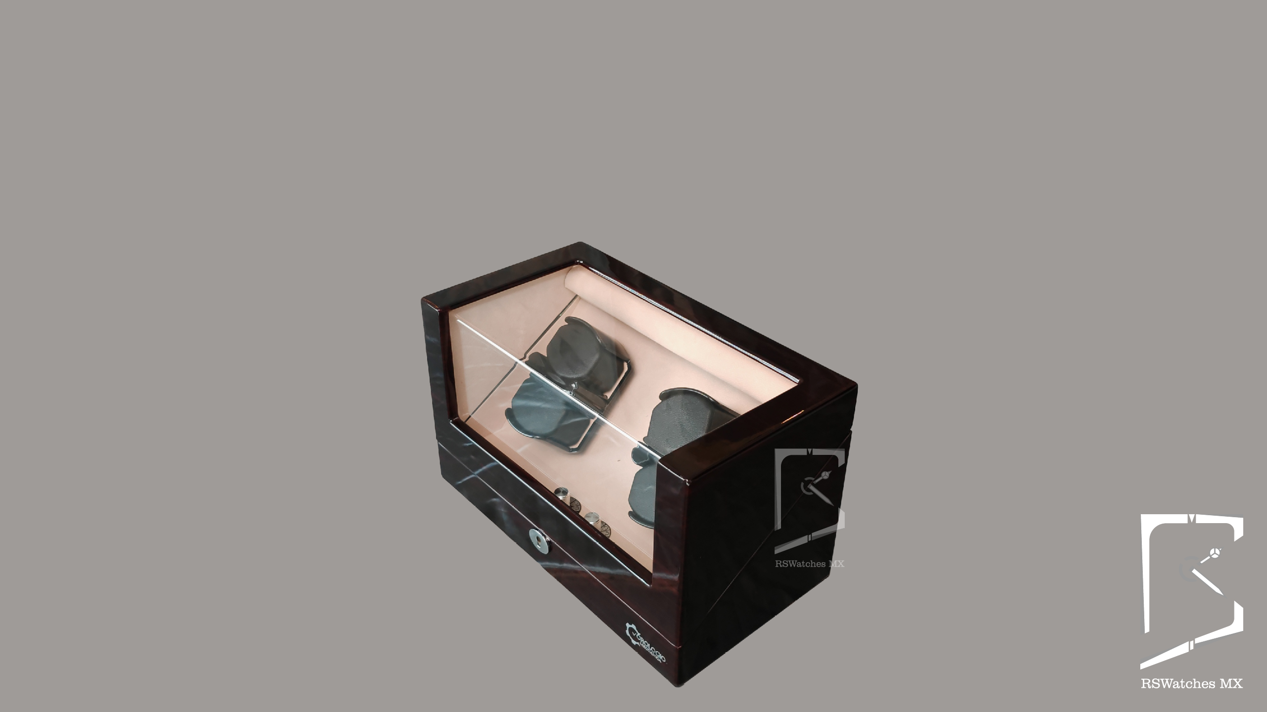 Watch Winder Madera de Ébano Alto Brillo - 4 Espacios