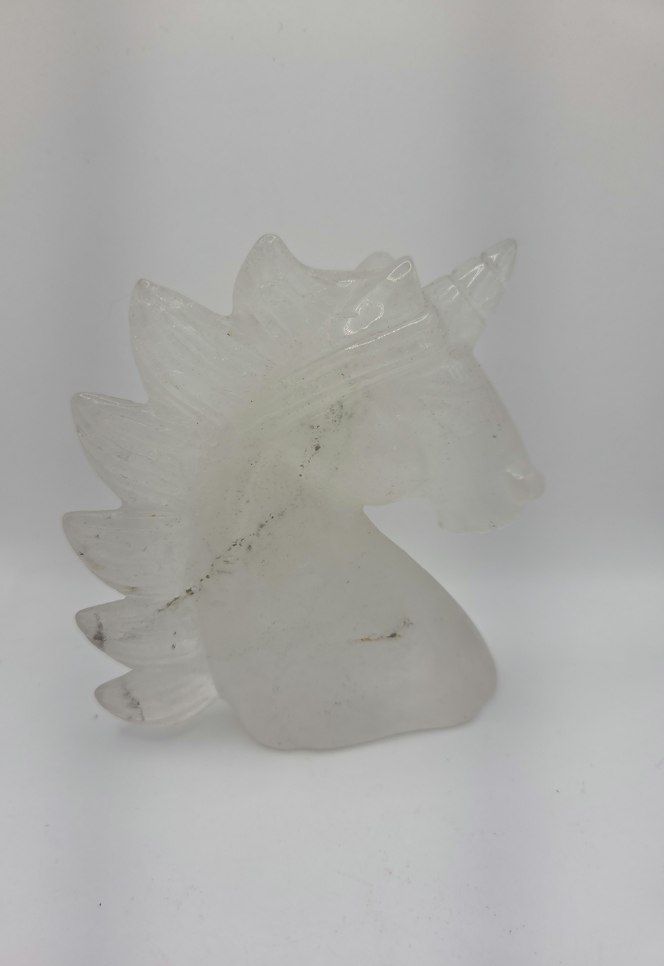 Clear quartz unicorn