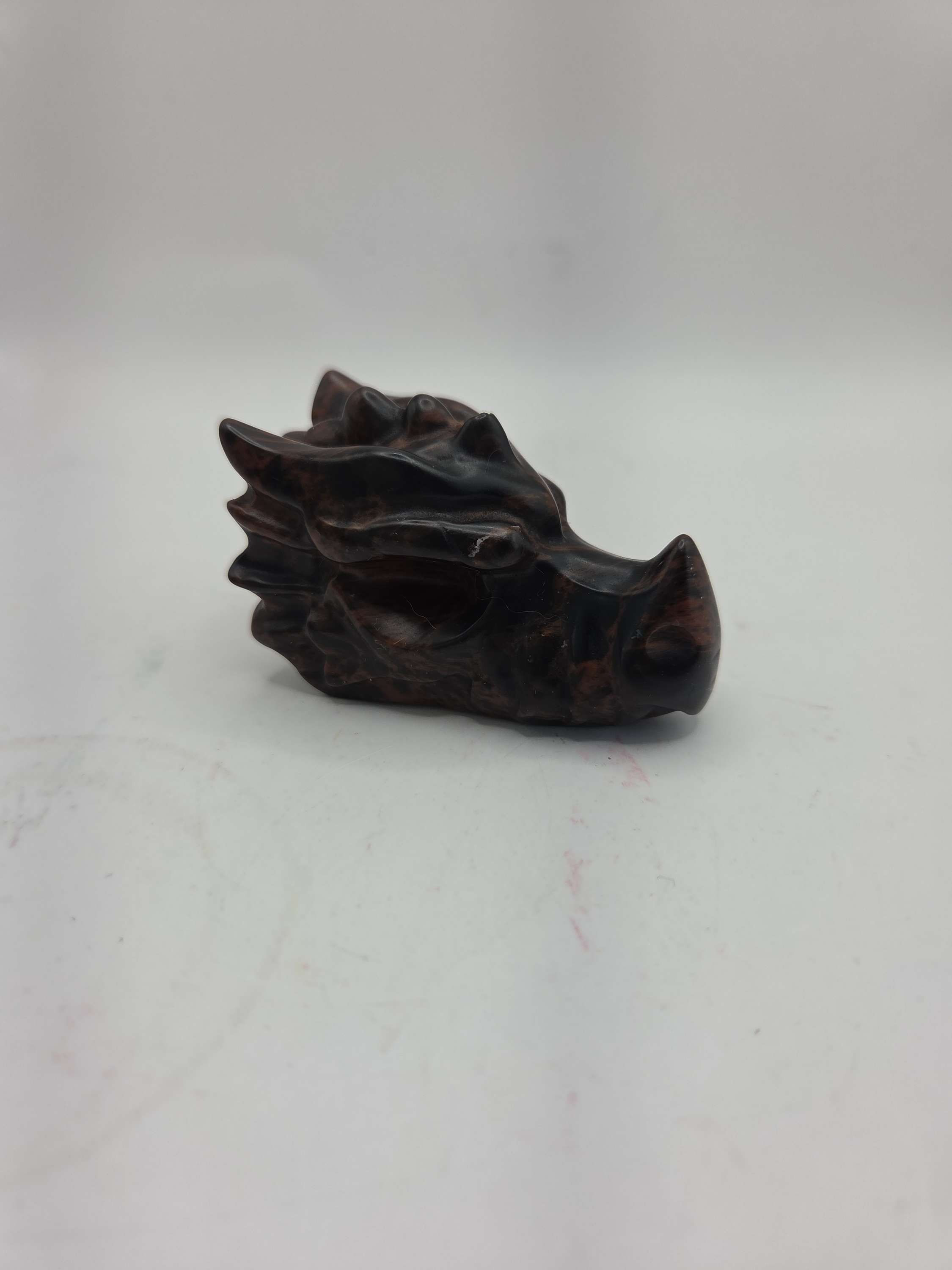Red mahogany dragon head