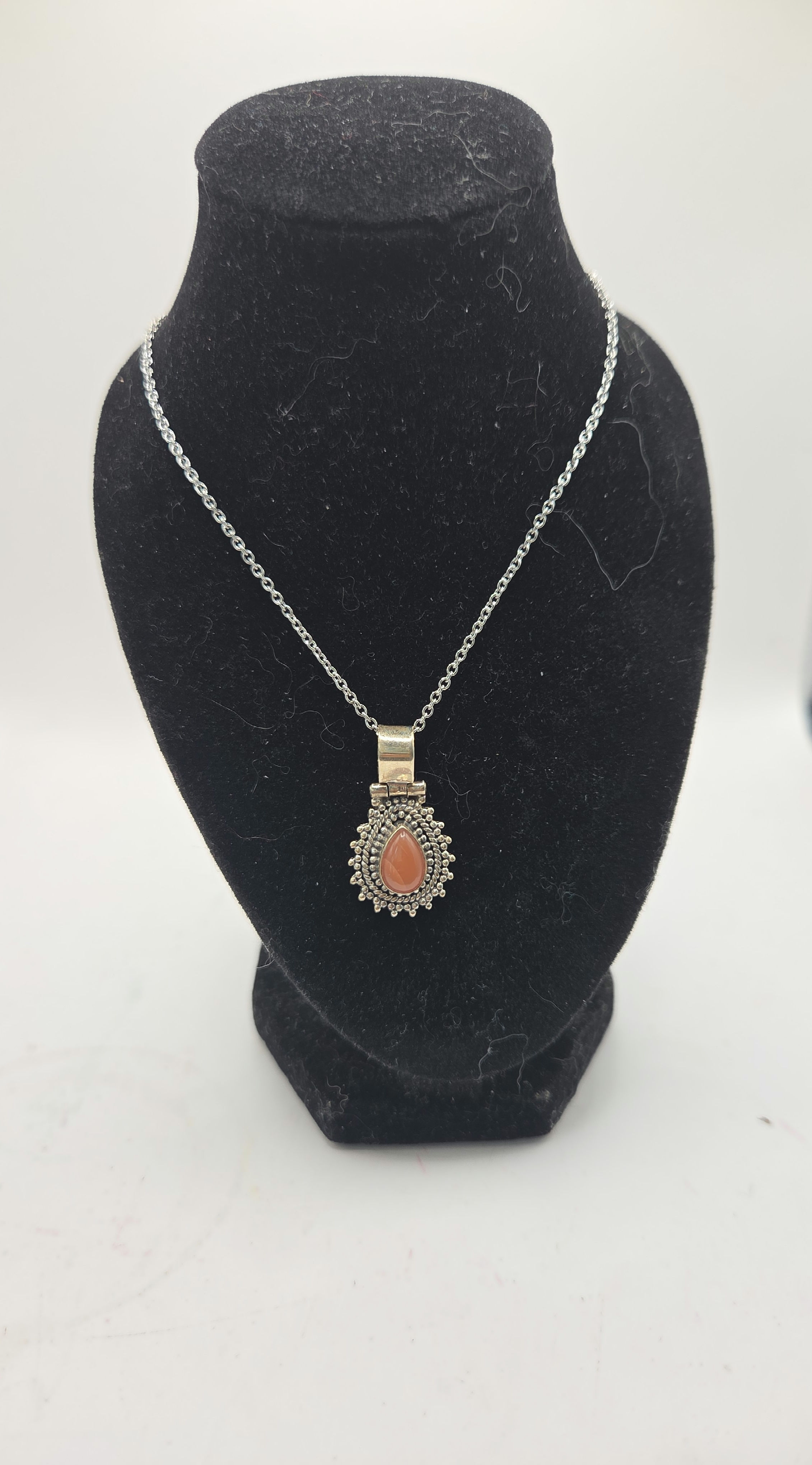 Orange Moonstone Necklace