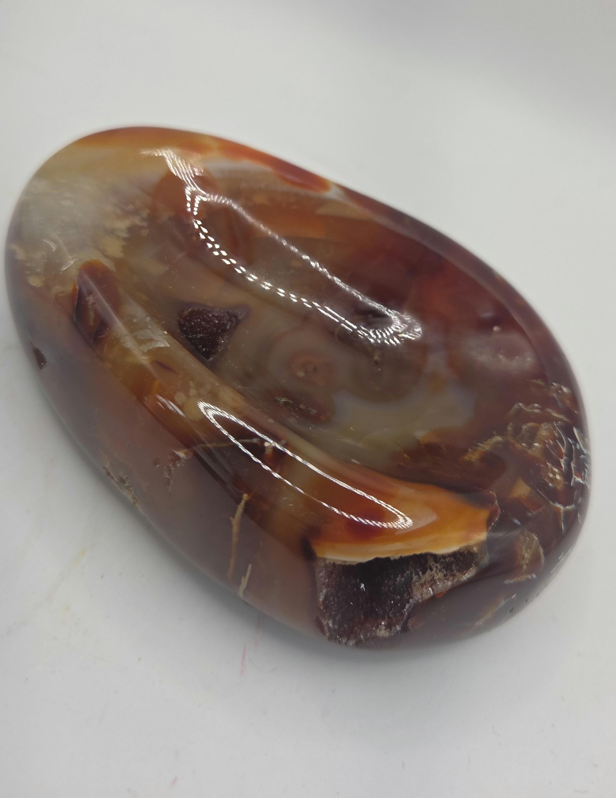 Carnelian agate bowl