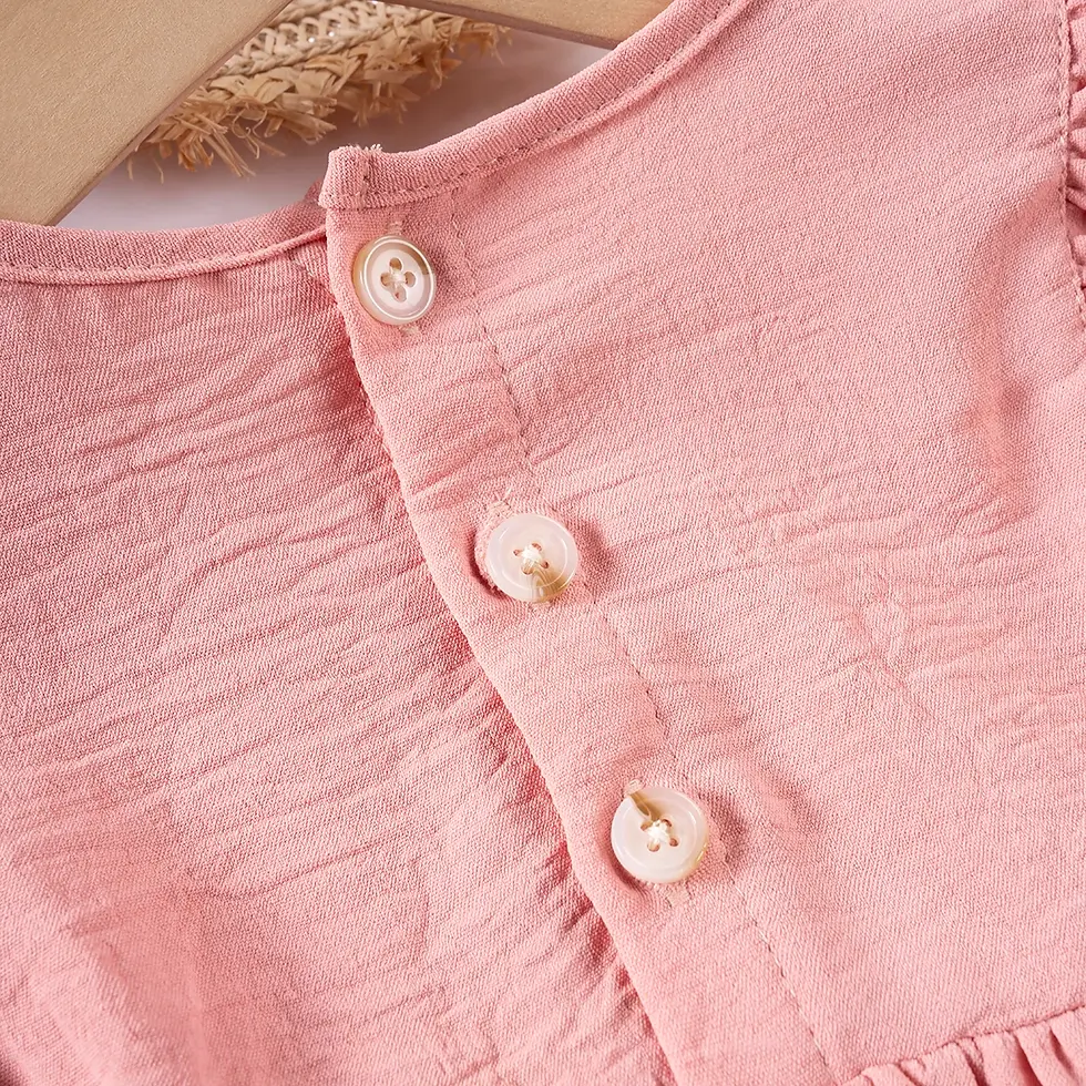 Thumbnail: New Summer Toddler Girl Dress Small Fly Sleeve Floral Dress Sweet Cute Baby Comf