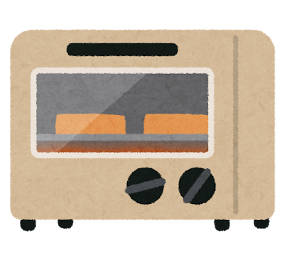 オーブントースターのイラスト
