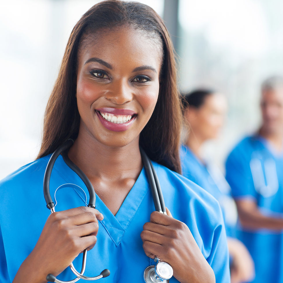 Smiling Nurse with Stethoscope