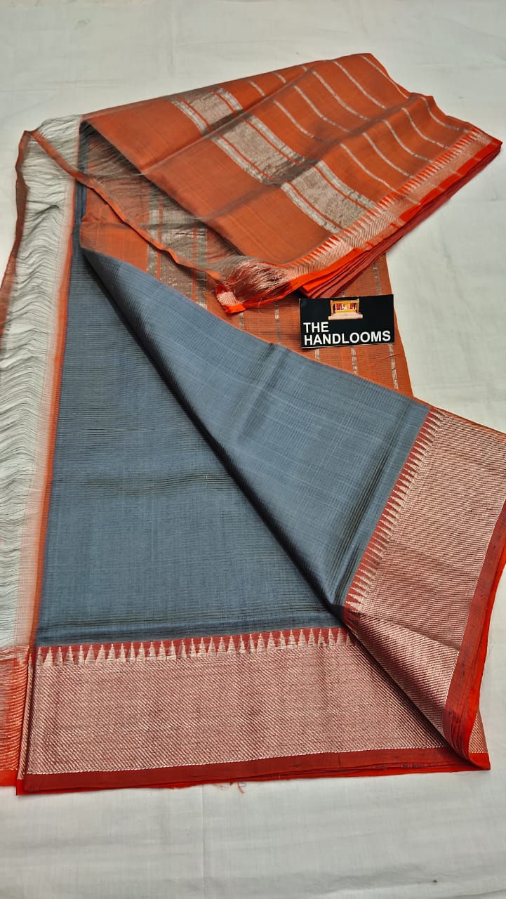 Thumbnail: Mangalagiri handloom pattu sarees RCM01