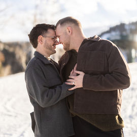 Mountain Proposal at Stein Eriksen Deer Valley, Utah, LGBTQ Friendly Photographer
