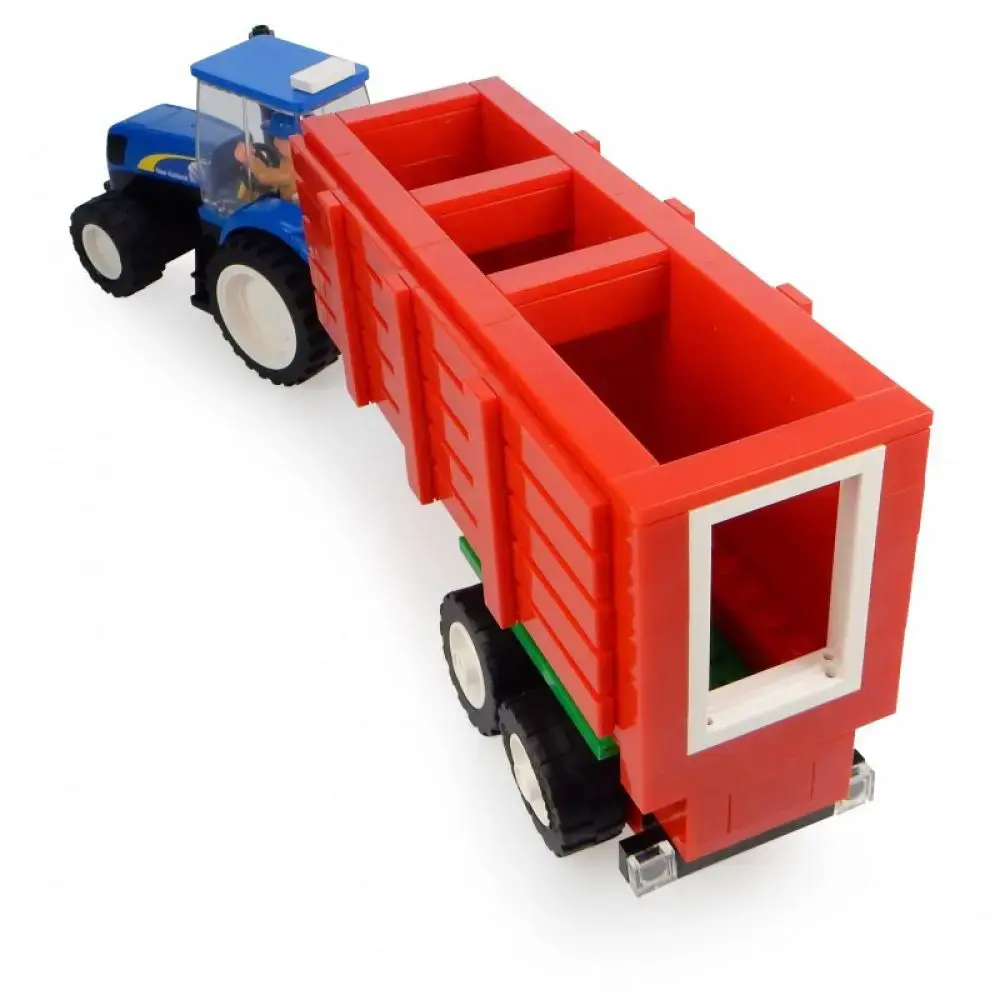 Tracteur New Holland + Remorque à construire - 318 Pièces
