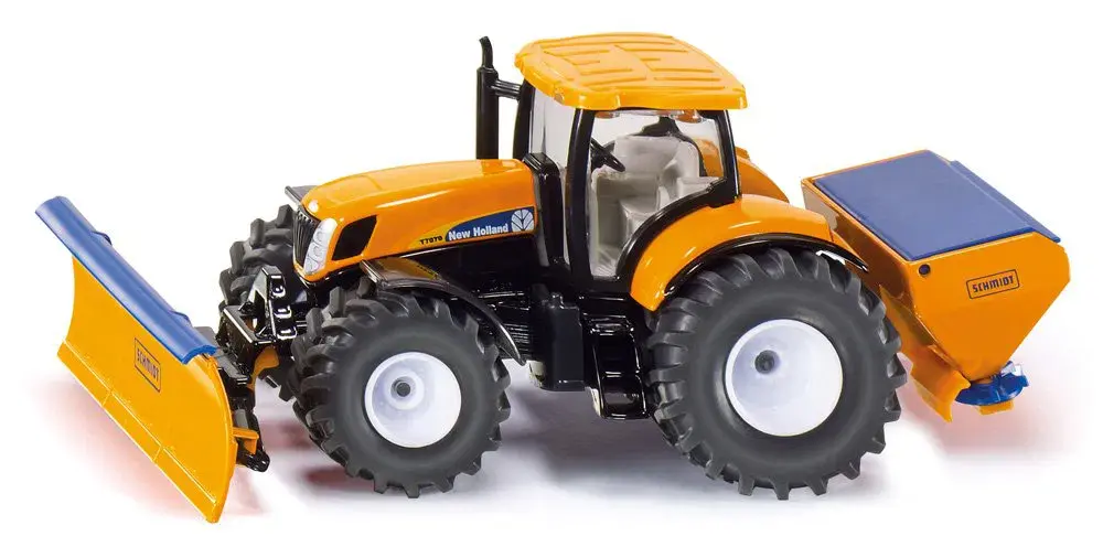 Tracteur avec lame et épandeur de sel | SIKU