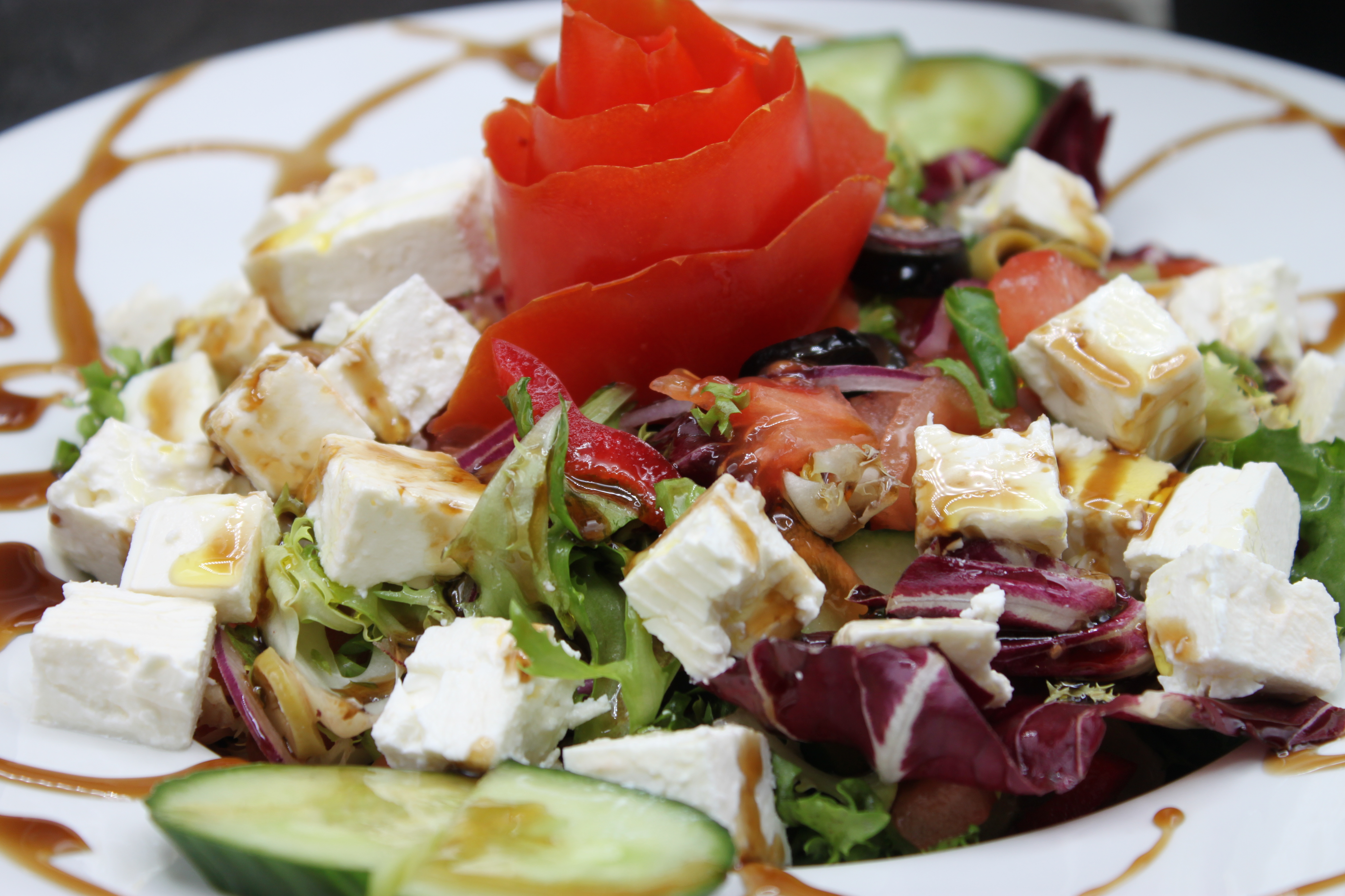 Arranged Food and Objects