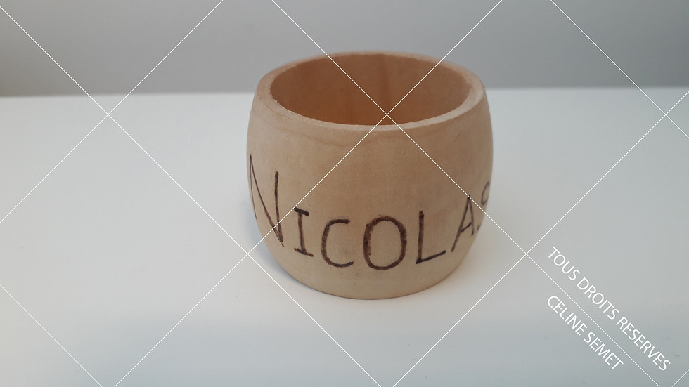 Miniature : Rond de serviette personnalisable
