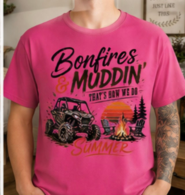 Thumbnail: Bonfires & Muddin’ Graphic Tee