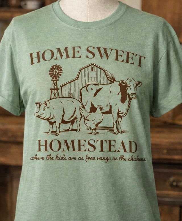 Home Sweet Homestead Sage Graphic T-Shirt