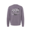 Thumbnail: Flatlay of purple crewneck sweatshirt showing awareness graphic on back
