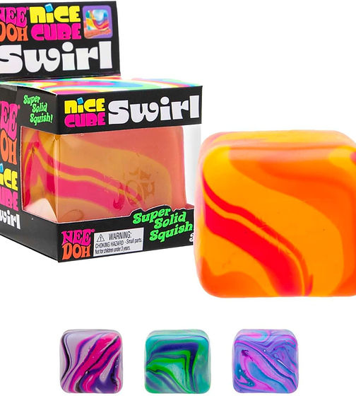 Swirl Nice Cube NeeDoh | Squishy Sensory Fidget Stress Ball Toy