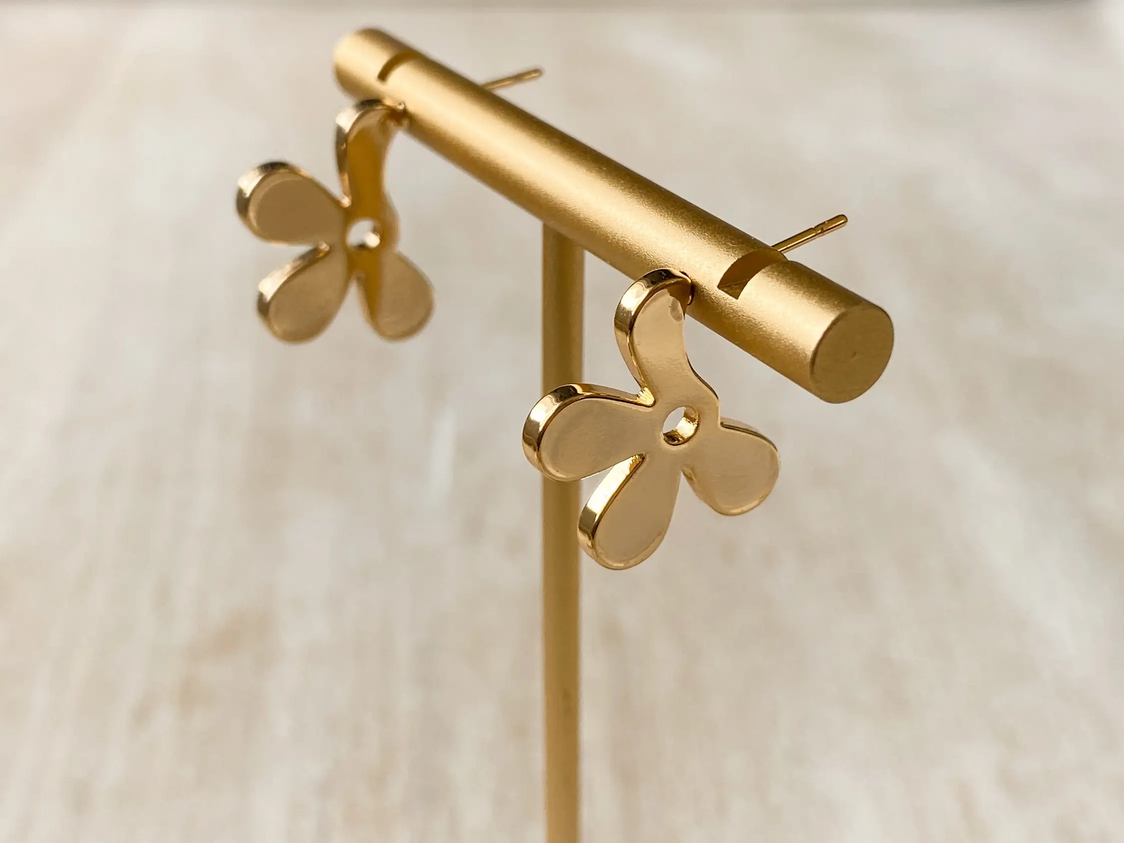 Forget Me Not Flower Earrings | 18k Gold Plated