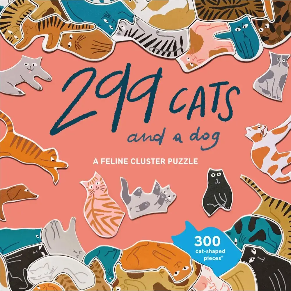 299 Cats and a Dog – 300-Piece Cluster Puzzle