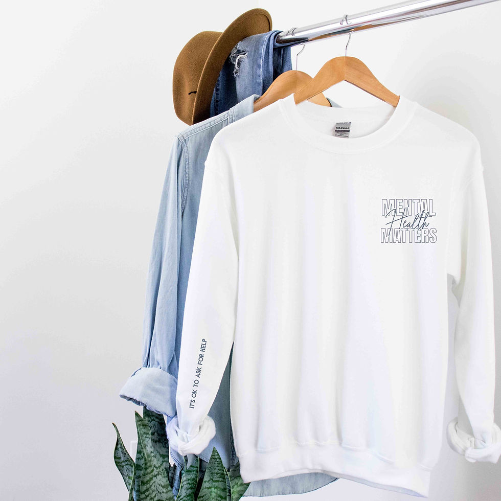 Thumbnail: White Mental Health Matters Sweatshirt