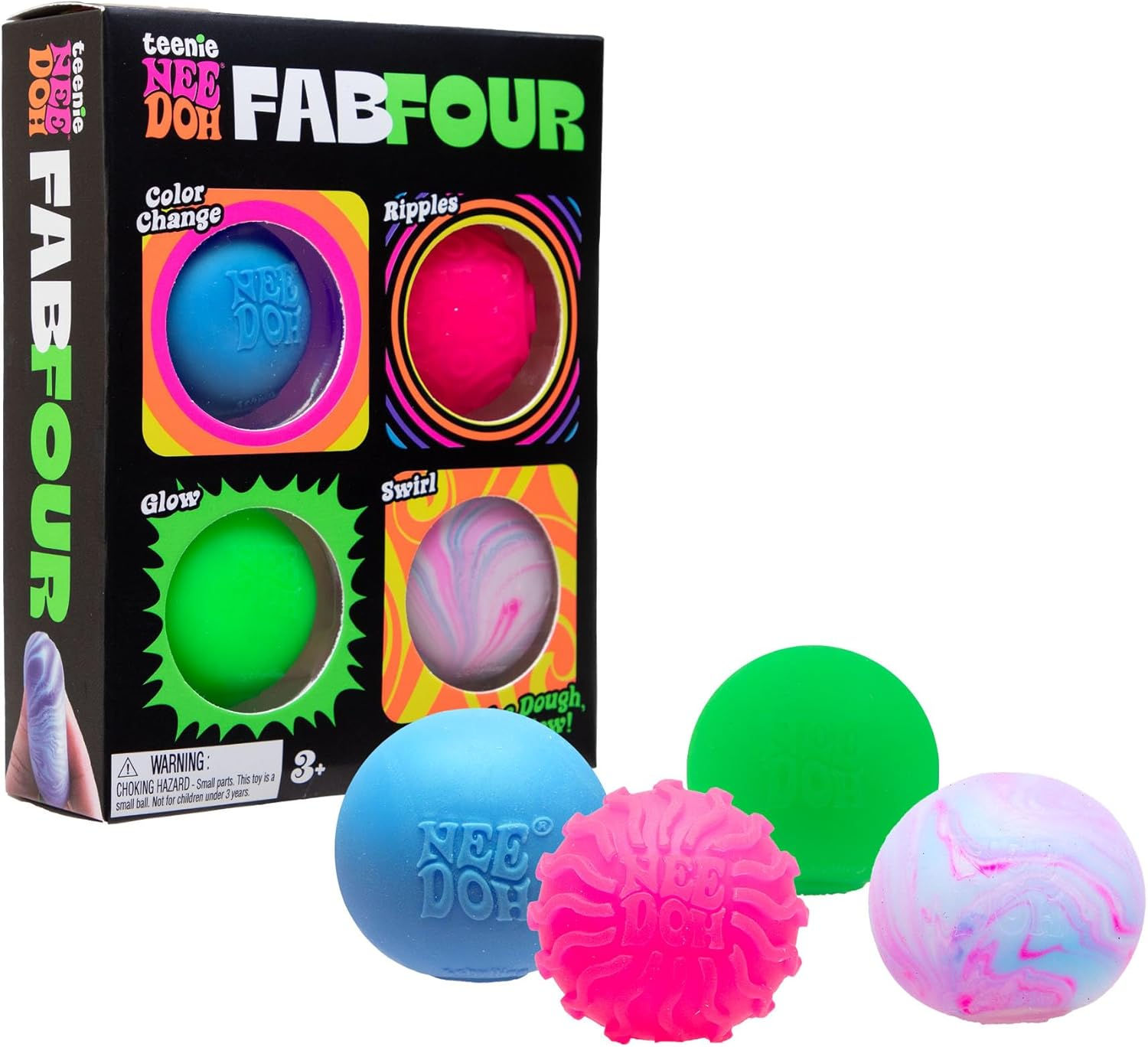Fab Four NeeDohs | 4 Sensory Stress Nee Doh Fidget Toy