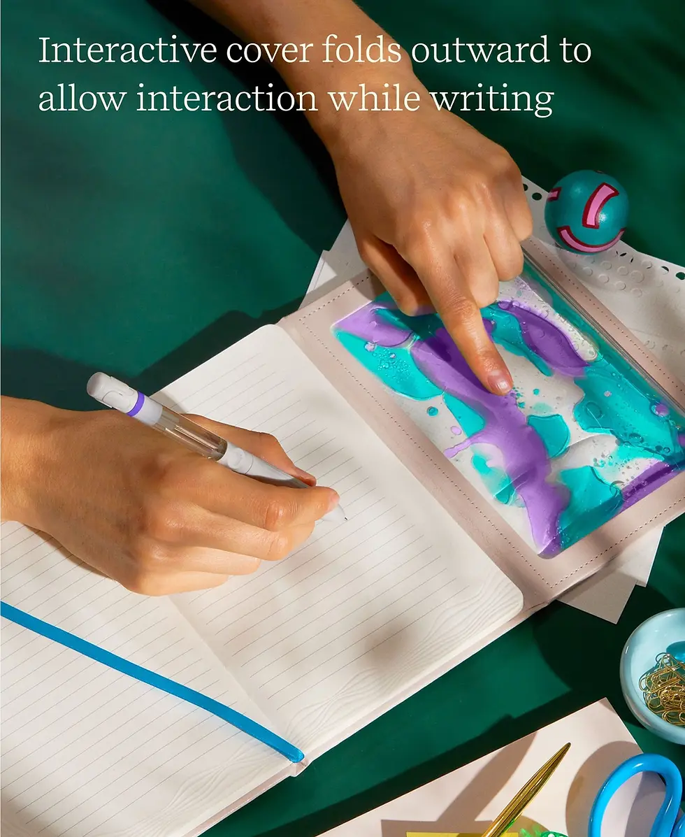 Thumbnail: Sensory Journal Ruled Notebook, Embossed Fidget Pages | Shake It Up