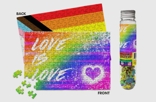 Love is Love | Pride MicroPuzzle Mini Jigsaw Puzzle LGBTQ+ | Faith