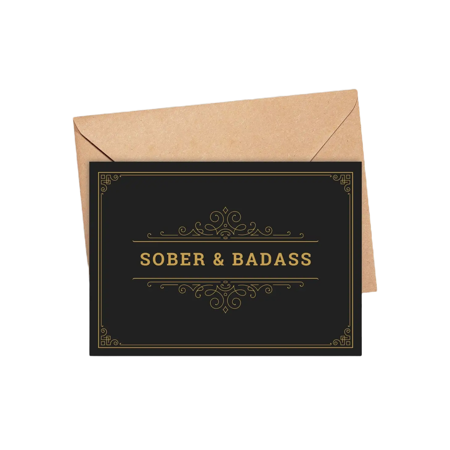 Sober & Badass Card