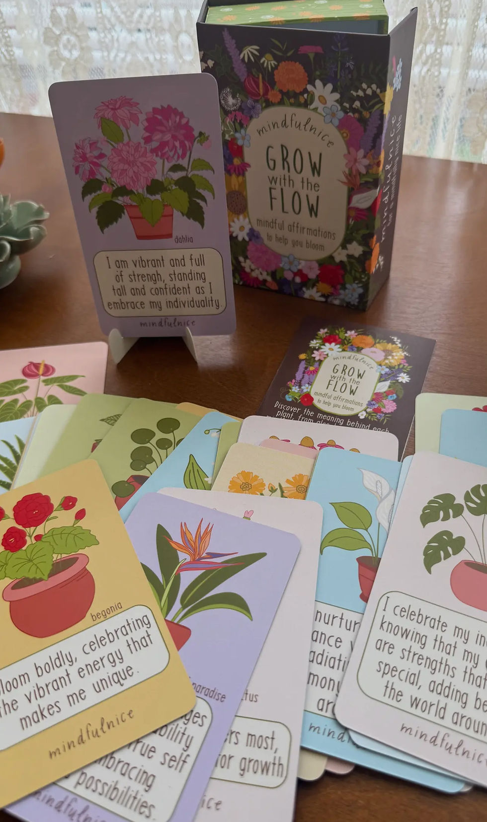 Thumbnail: Grow With The Flow Affirmation Cards to help you bloom