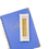 Thumbnail: Set of 4 gold pens in front of blue spiral notebook.