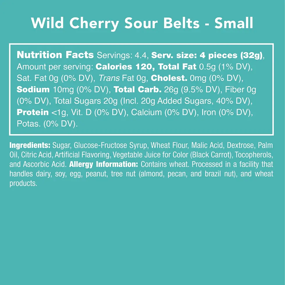 Thumbnail: Wild Cherry Sour Belts | Gummy Candy