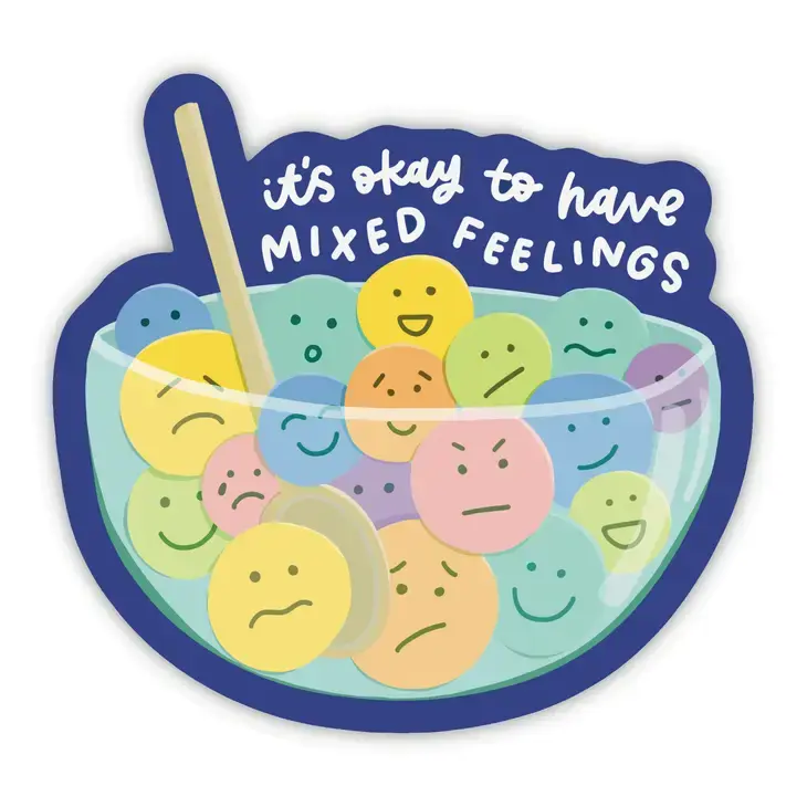 clear bowl, full of emojis, and a mixing spoon