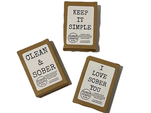 Sobriety Themed Soaps