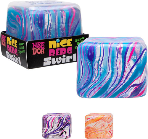Swirl Nice Berg NeeDoh | Iceberg Square Nee Doh Stress Fidget